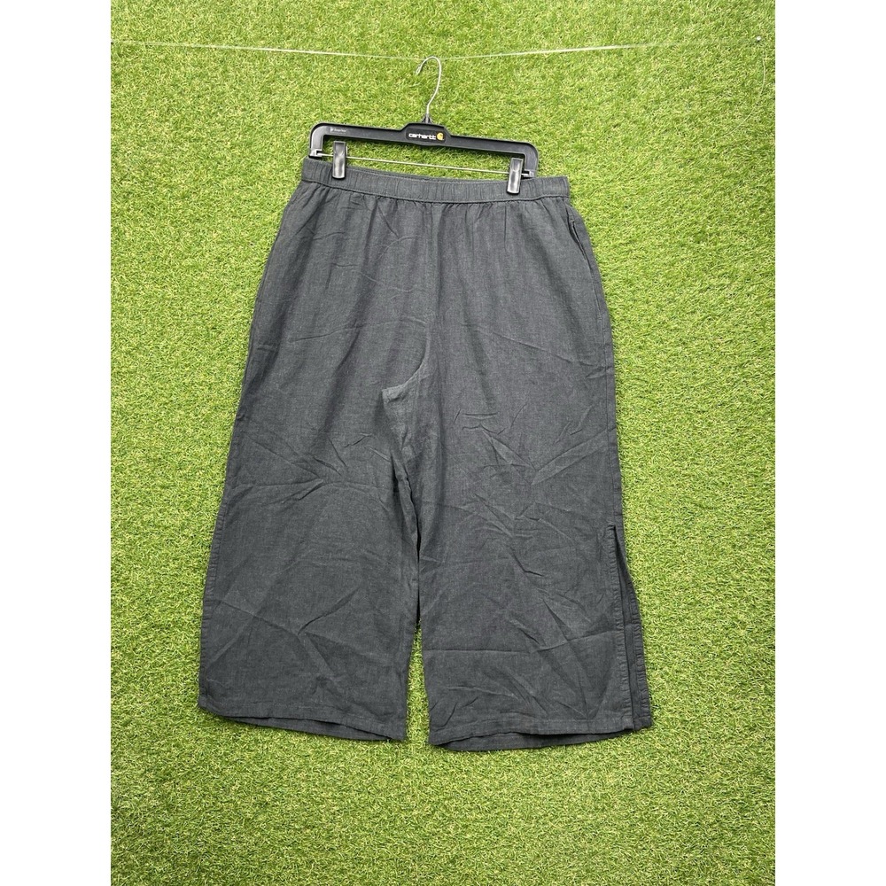 Patagonia Garden Island Pants Womens Large Capri Hemp Lyocell 56566 Side Slits